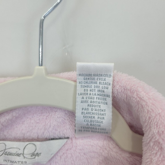 Jasmine Rose Robe Women M Full Zip Embroidered Floral Pockets Intimates Lounge - Picture 9 of 12